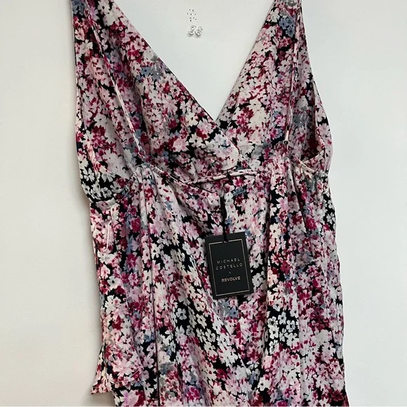 Michael Costello Pink Floral Midi Dress - Picture 6 of 10